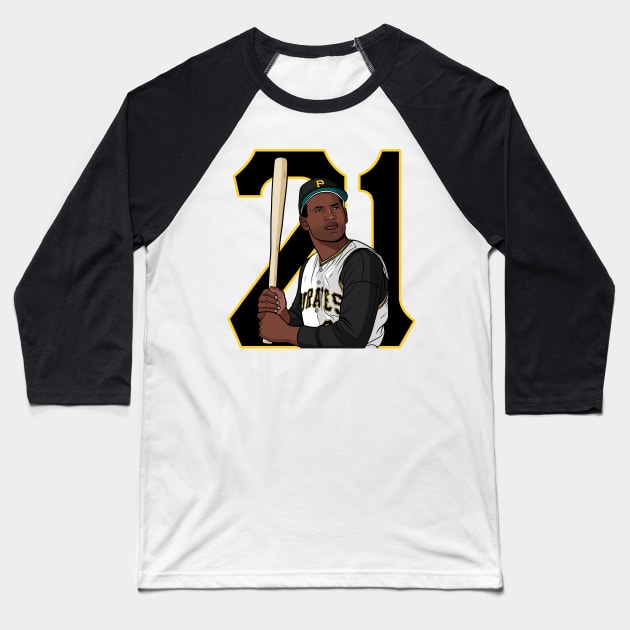 Roberto Clemente 21 Baseball T-Shirt by liomal